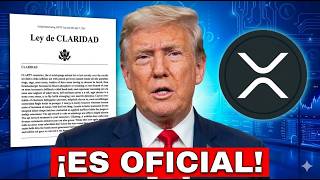 NOTICIA DE ÚLTIMA HORA: ¡¡¡LO HA LOGRADO!!! ¡LEY DE CLARIDAD XRP, ACUERDO HECHO!