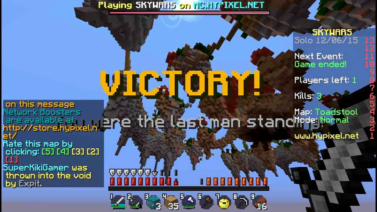 【Minecraft】Hypixel : Skywars Solo Normal