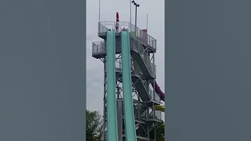 Free Fall slide at Hurricane Harbor Splashtown in Spring, Texas