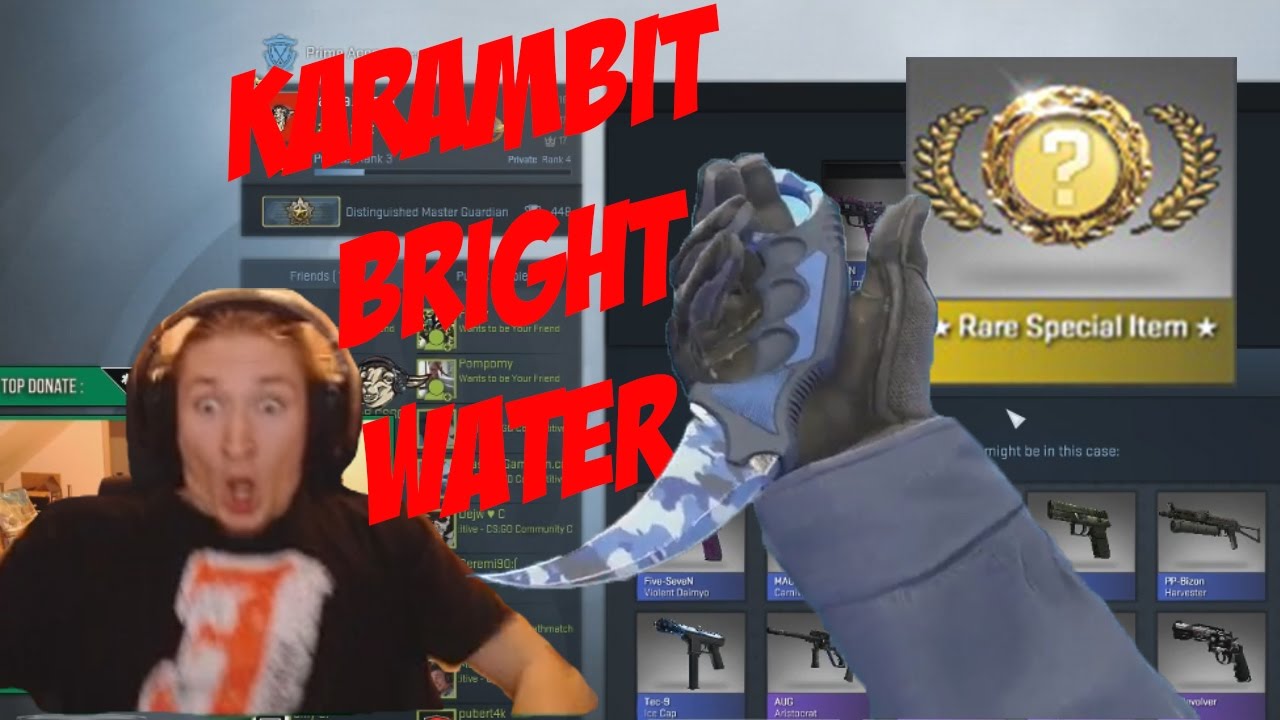 CS:GO | KARAMBIT BRIGHT WATER FROM 2 CASES - YouTube