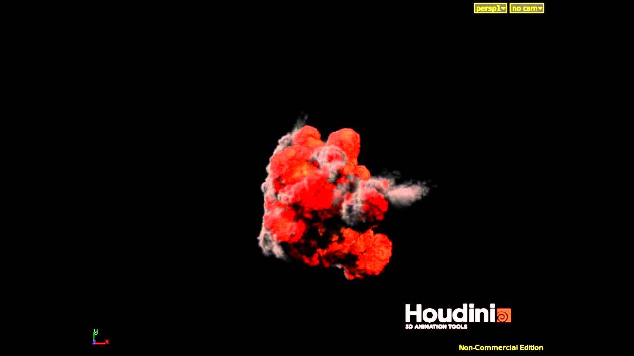Houdini Explosion With Particle Emitter - YouTube