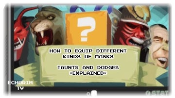 How to Equip Different Masks, and Dodges and Taunts *Explained* Sniper vs Thieves Tutorials HD 2017