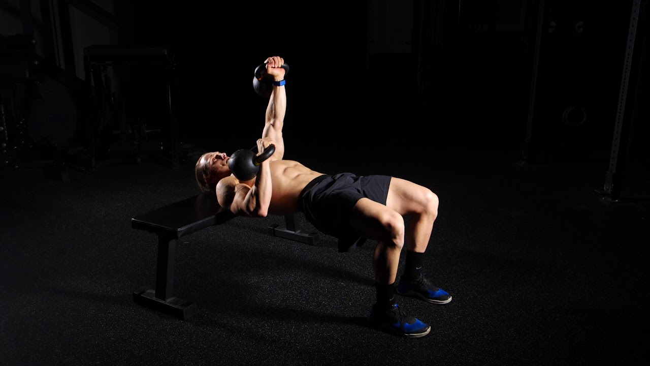 Glute Bridge Alternating KB Bench Press YouTube