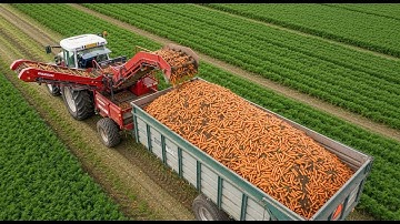 How Carrots Are Harvested and Processed in Modern Factories