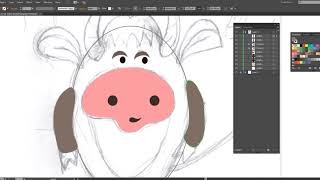 Рисование бычка в иллюстраторе и его анимация.  Спидарт символа года. Прикол.