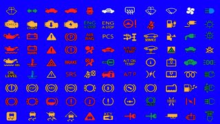 Warning lights and symbols on car’s dashboard