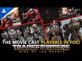 The Transformers Rise Of The Beasts(2023) Movie Cast Fully Playable In Fall Of Cybertron!