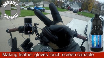 How to make leather gloves touch screen capable with anyglove