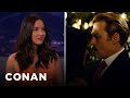 Olivia Munn: Johnny Depp Kept Grabbing My Boob | CONAN on TBS