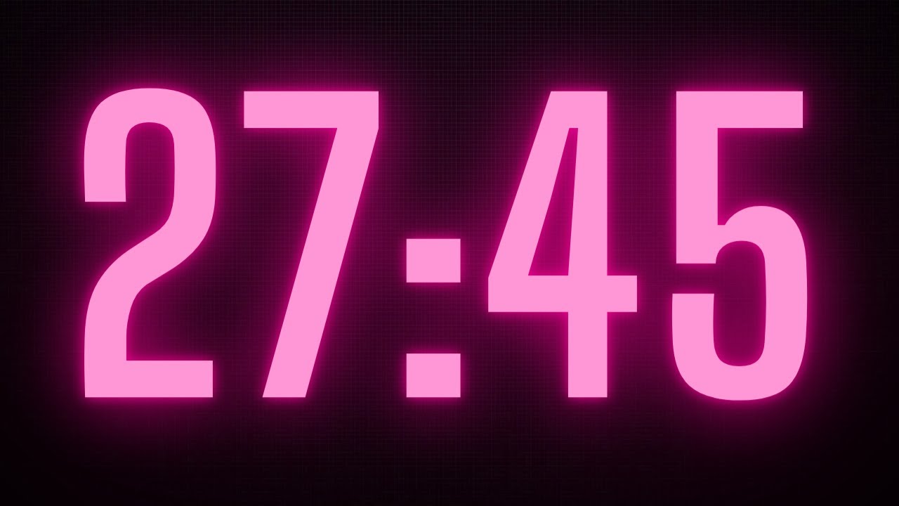 27 min 45 sec countdown timer relaxing videos - YouTube