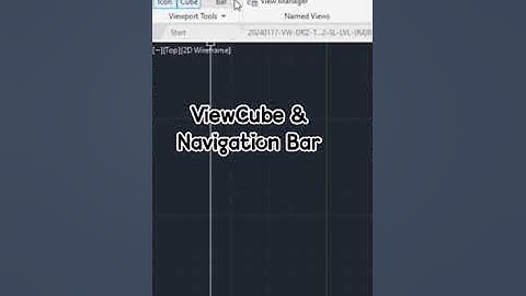 How to Enable & Disable Viewcube and Navigation Bar in AutoCAD#autocad #measurement