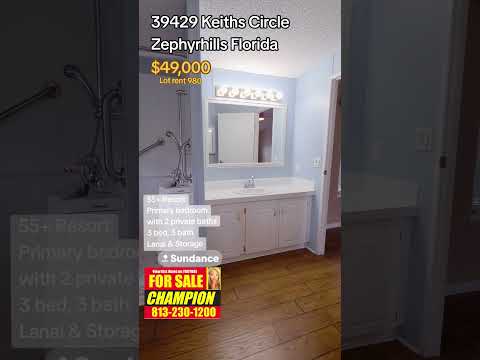 000 lot rent 805 39429 Keiths Circle, Zephyrhills, FL home video tour