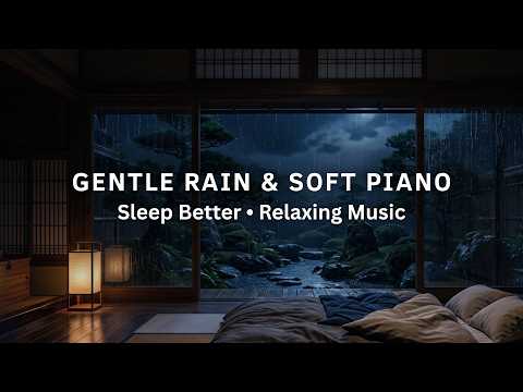 Cozy Midnight Rain with Soft Piano Music for Better Sleep, Quiet Nights and Peaceful Rest