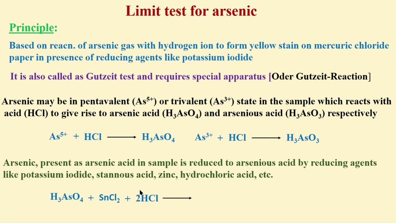 Arsenic - Limit Test