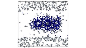 Methane Hydrate Dissociation Behaviors calculated with the NVT MD simulation