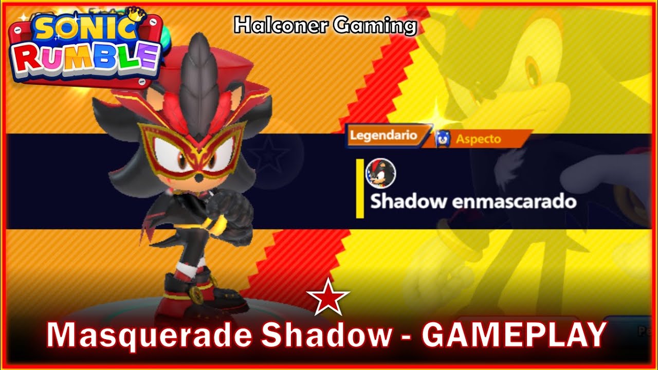 Sonic Rumble | Masquerade Shadow (Skin) - Gameplay