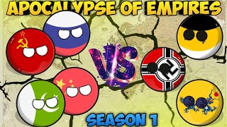 Apocalypse of Empires ⚔️💥| season 1| All parts |#shorts #countryballs #mapping #nutshell