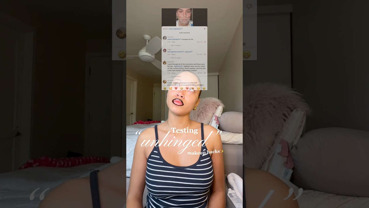 Which UNHINGED makeup hack was your fav?? 