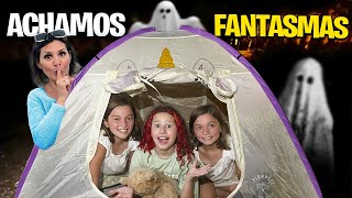 PASSAMOS A NOITE EM UMA CABANA FORA DE CASA COM AS GÊMEAS E ACHAMOS FANTASMAS  - VALENTINA PONTES