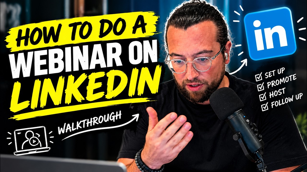 How to Set Up a Webinar on LinkedIn (for coaches) - YouTube