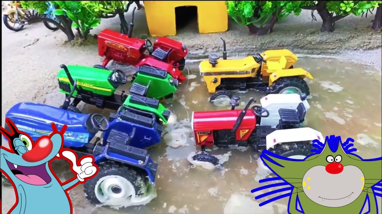 gadi wala cartoon 🚗 Diy tractor making | tractor making |cartoon video  |jcb,tractor,train,gadi video - YouTube
