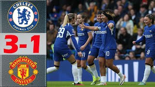 Chelsea vs Manchester United Highlights | WSL 23/24
