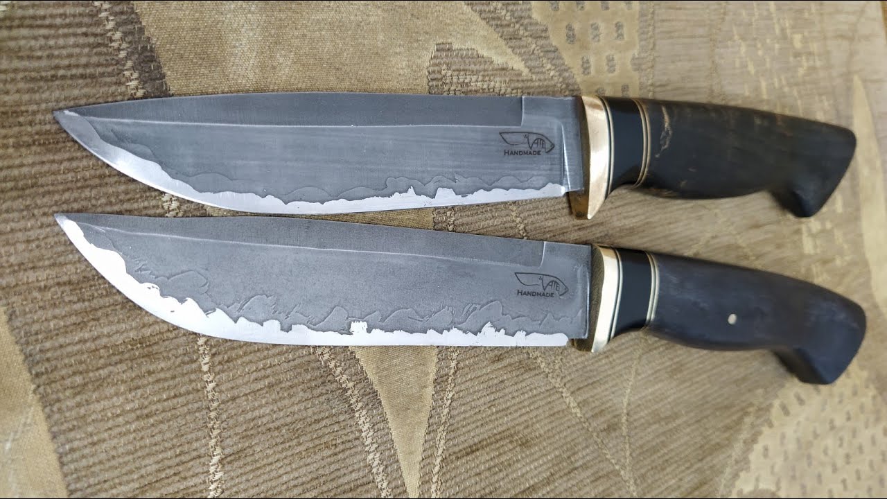 Knife Making N1920 D2 Steel Duble Etching Black Boys YouTube