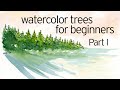 How to Paint Watercolor Trees for Beginners - Part I