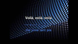 Video thumbnail of "Barbara Pravi - Voila - Karaoke Instrumental Lyrics"