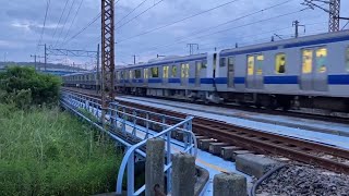 【1日1往復のみ】 E531系K461＋K454編成、泉駅付近を通過。