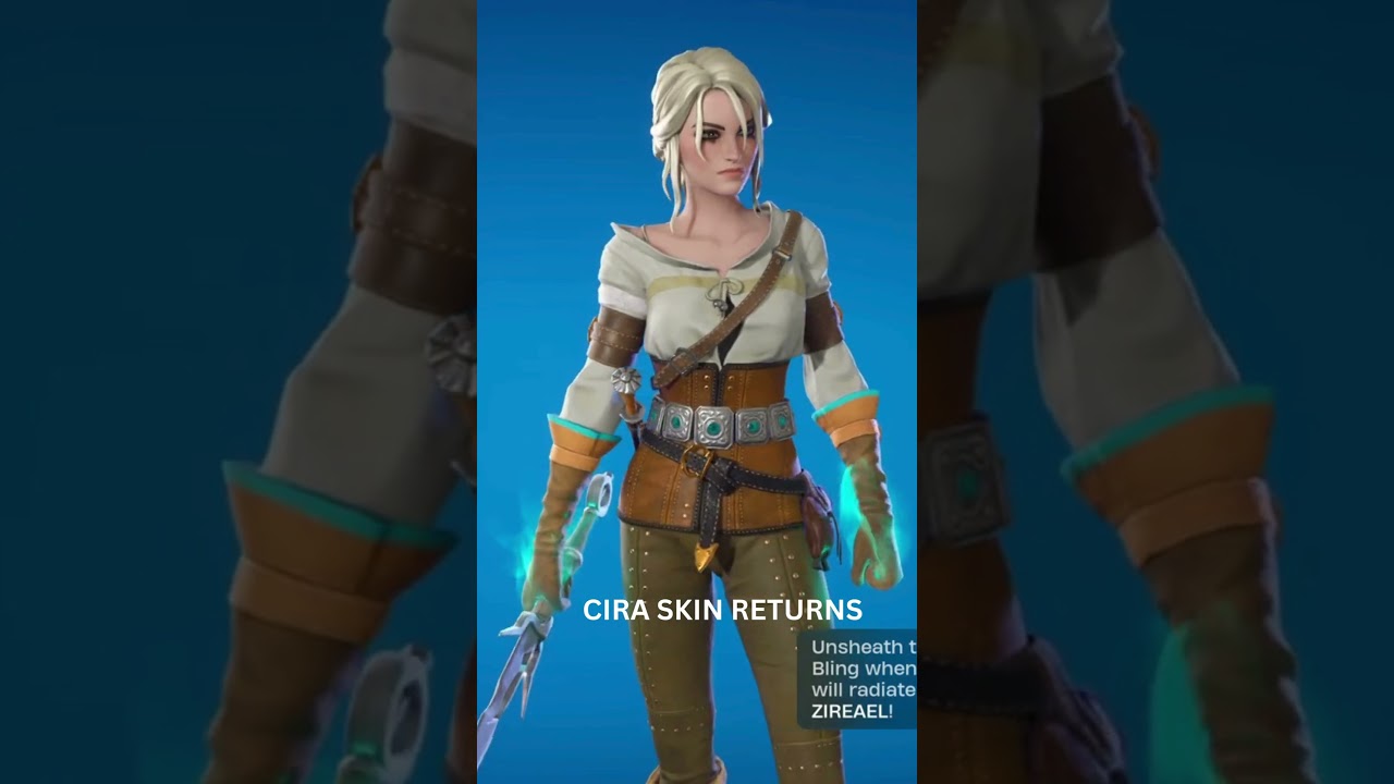*NEW* CIRI SKIN THE WITCHER 3 RETURNS TO FORTNITE ITEMSHOP! 