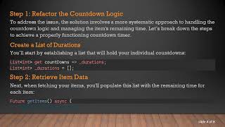 Solving the Flutter Timer Issue