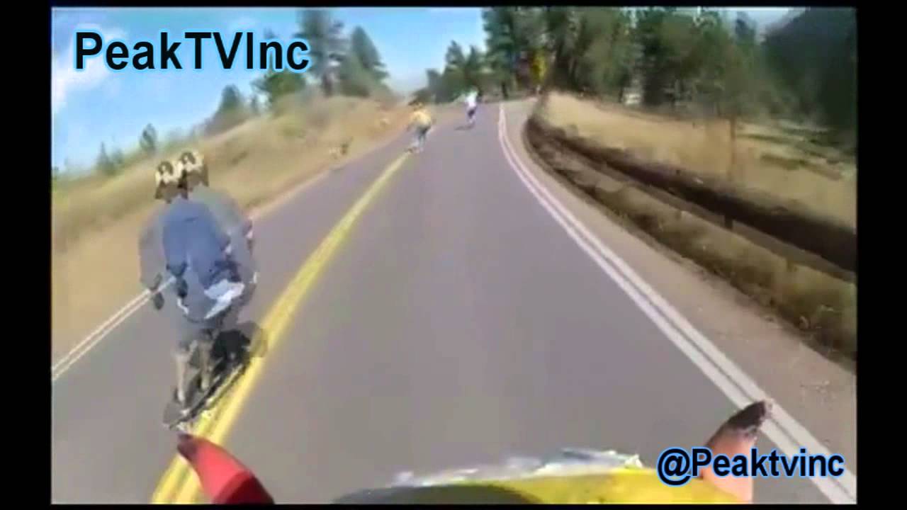 @PEAKTVINC Deer Takes Out Skateboarder At 40 MPH!