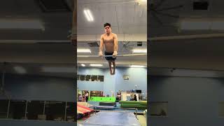 High bar double back hip circle undershoot