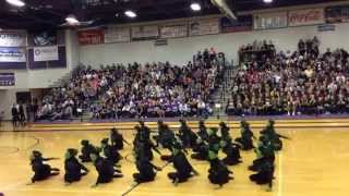 Herriman high drill team Kick region 2014-2015