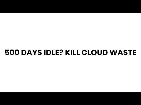 Automated Cloud Cost Optimization: Rightsizing & Waste Elimination Demo