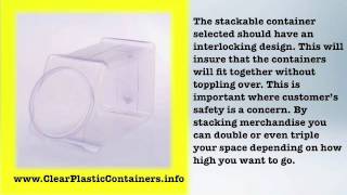 Plastic Stackable Containers - Increase Sales with These Stackable Containers
