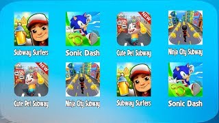 Subway Surfers, Sonic Dash, Cute Pet Subway, Ninja City Subway screenshot 4