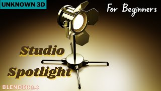 Let's Model Studio Spotlight in Blender 3.0 | Beginners