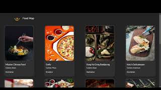 Restaurant list made using React.js