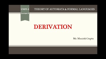 3.2 Derivation of a string from the given grammar