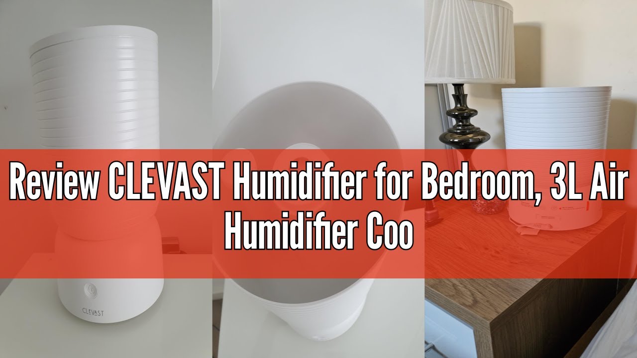 Review CLEVAST Humidifier for Bedroom, 3L Air Humidifier Cool Mist for Room Office, 360° Rotatable 2