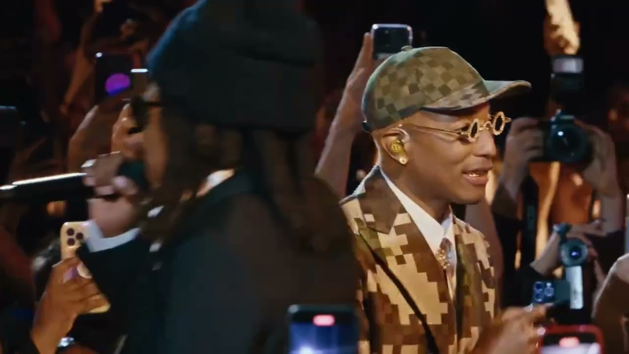 Pharrell, Jay-Z Reunite For “Frontin” At Louis Vuitton SS24 Mens