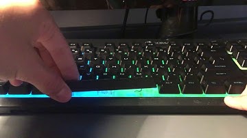 How to remove space bar off of Corsair k55 rgb