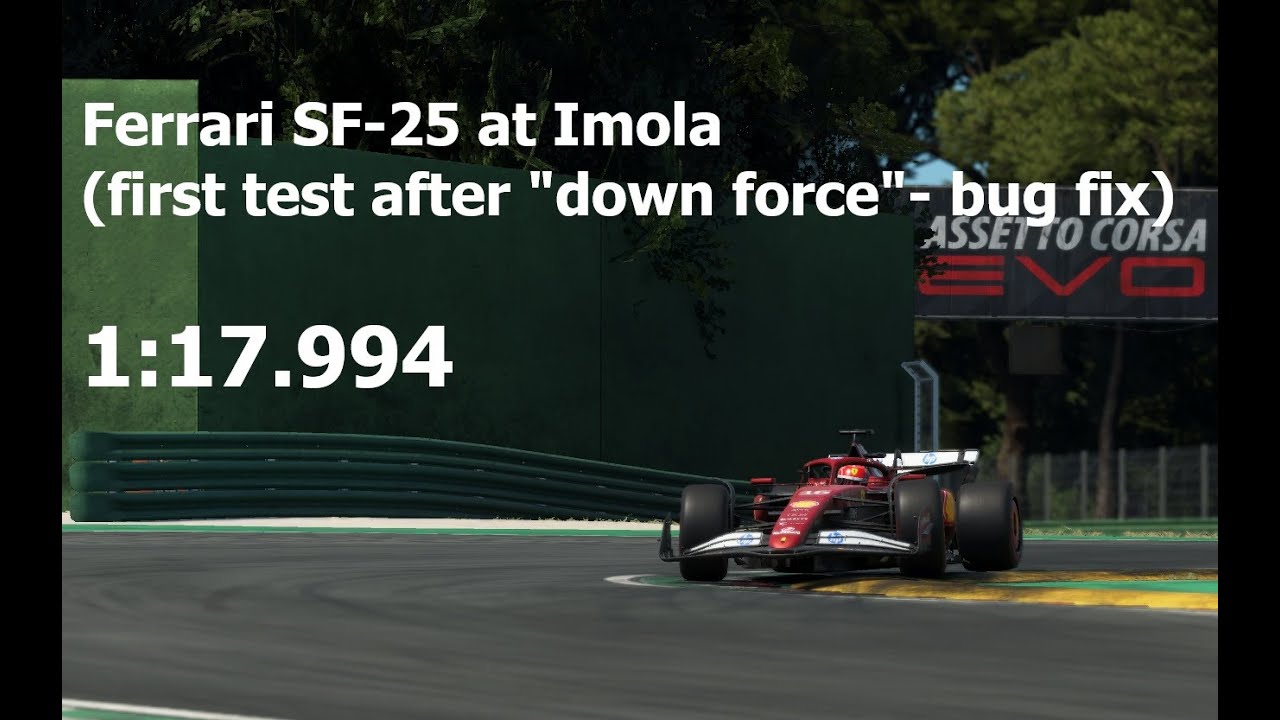 AC EVO (0.41): First hotlap with Ferrari SF-25 at Imola