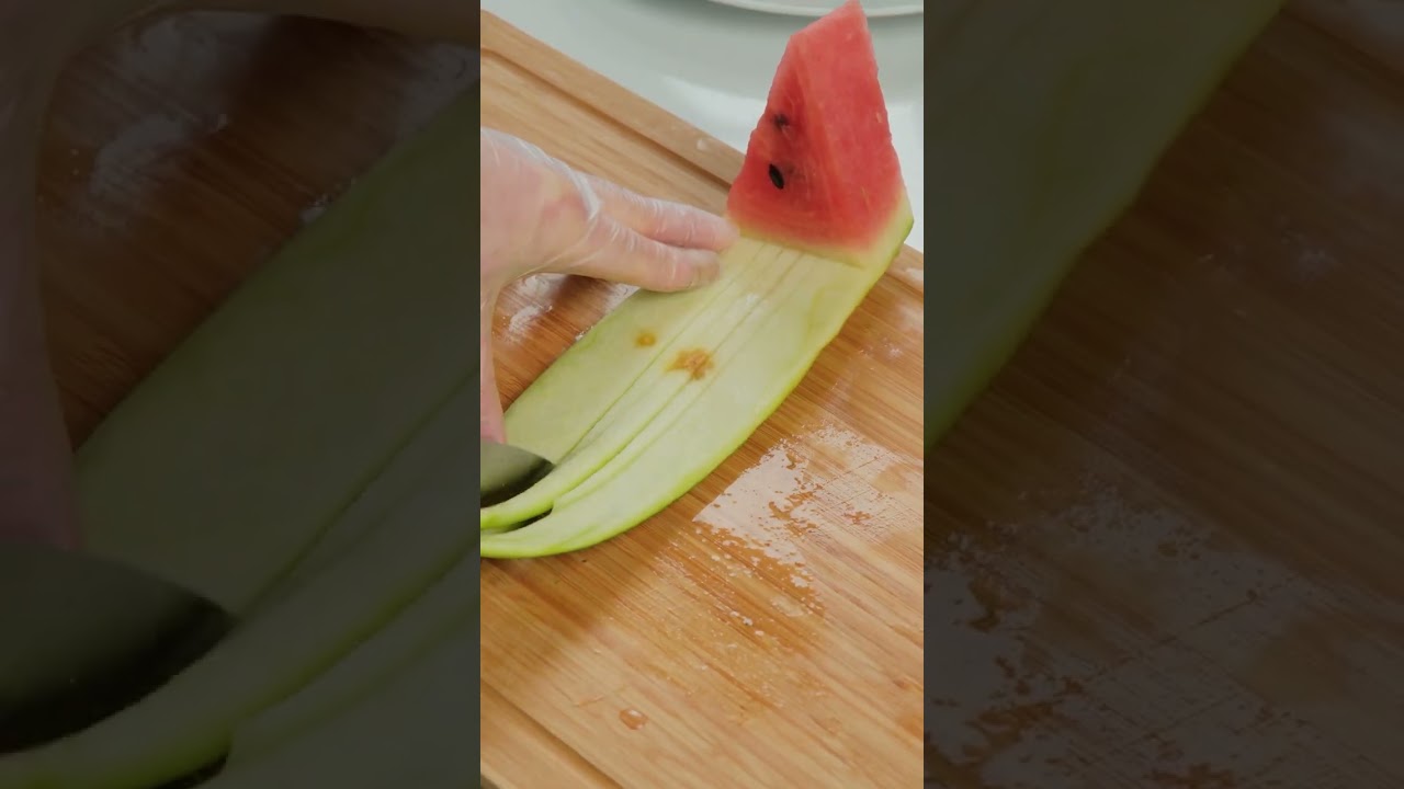 Watermelon Peel Carving Art