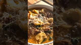 creamy sausage tortellini soup ✨