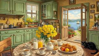 Peaceful Spring Morning with 1940s Oldies Playing in Another Room by the Lakeside Cottage screenshot 1