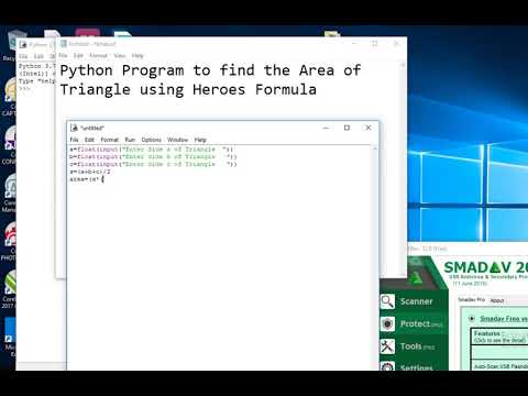 Python Program to find the Area of Triangle