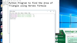 Python Program to find the Area of Triangle